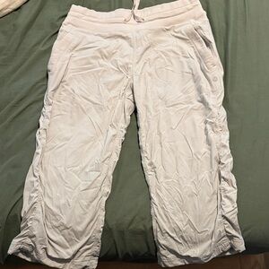 Lululemon Athletica Cream Capri Pants